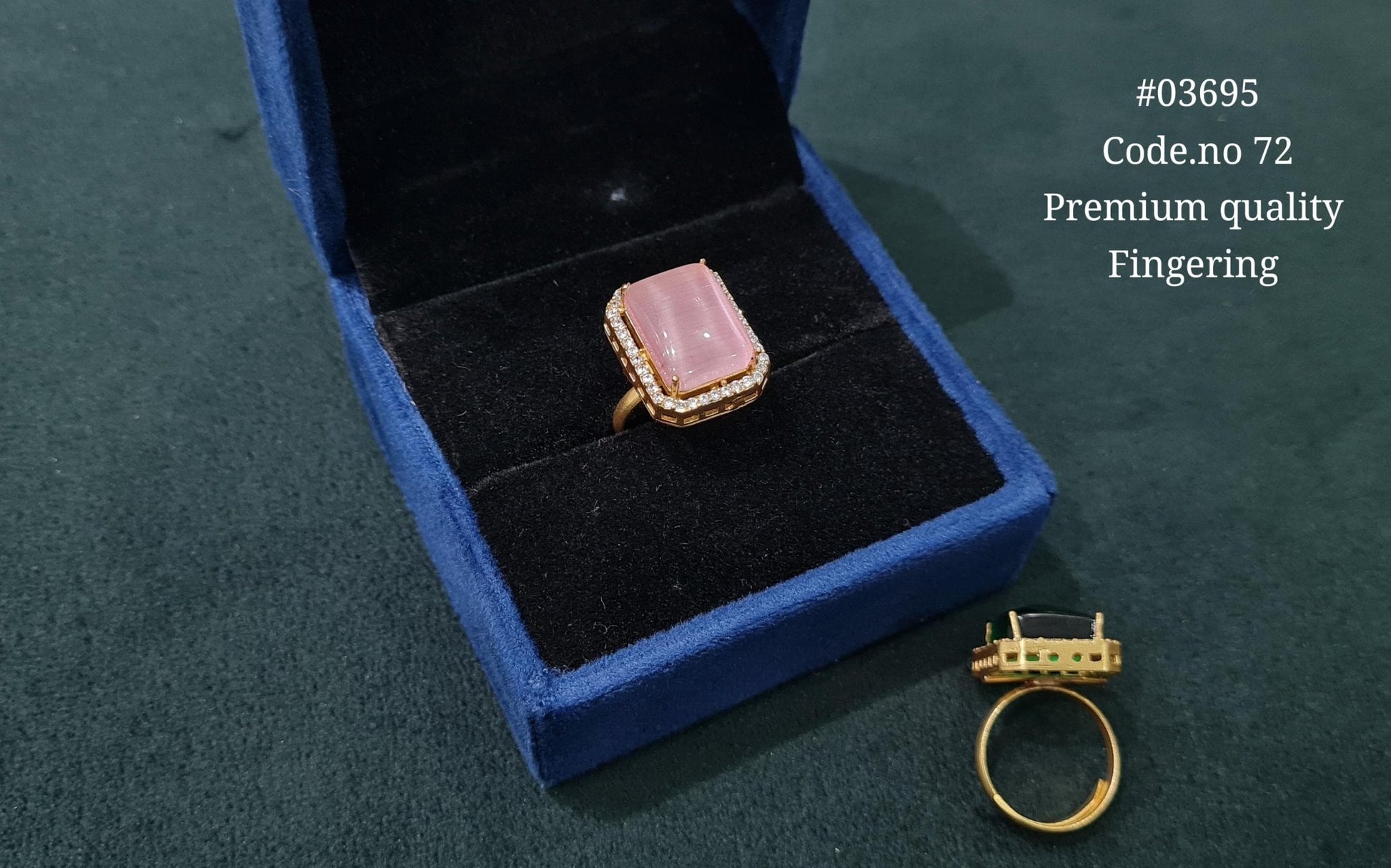 Kundan Fingerring 03695 - KRISHNA'S SWETA JEWELLERY