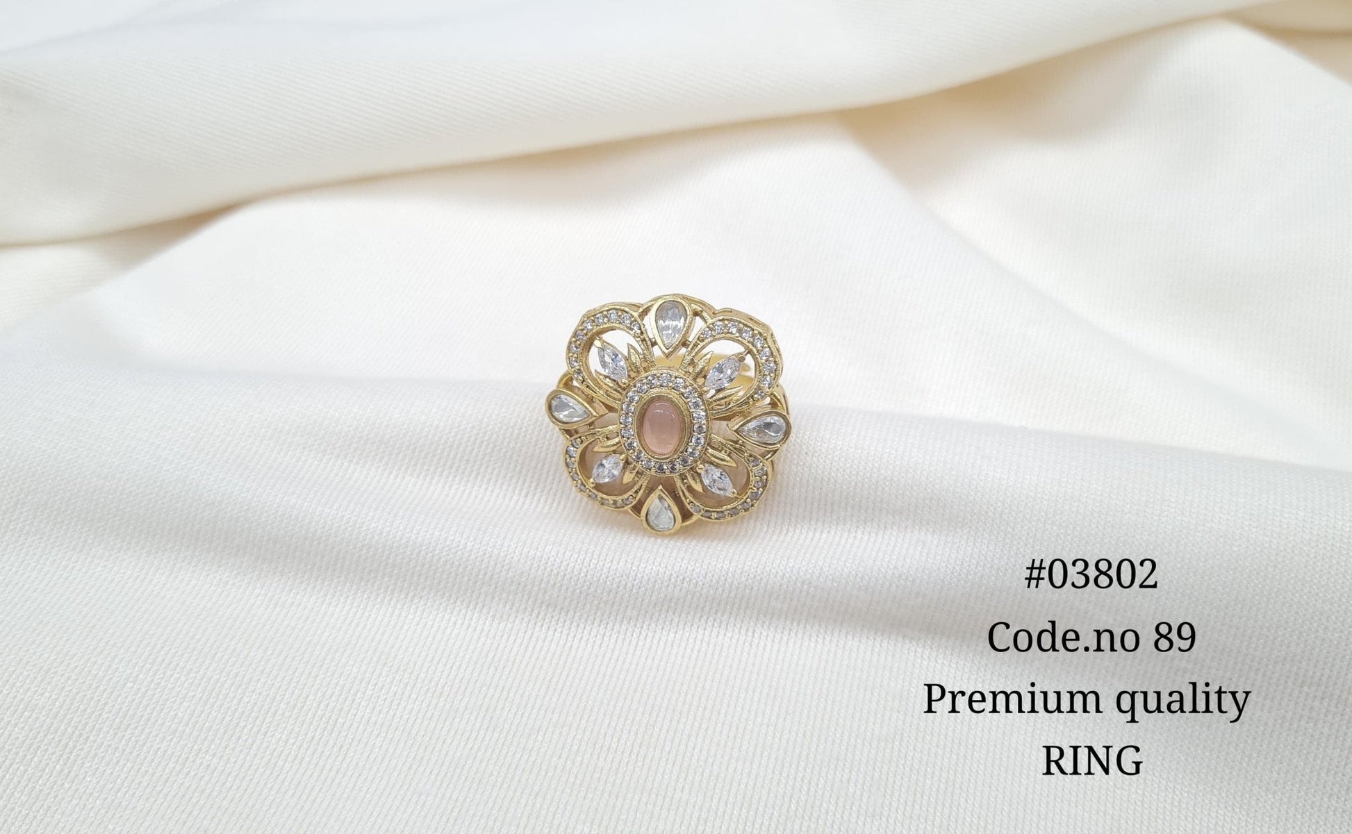 Kundan Fingerring 03802 - KRISHNA'S SWETA JEWELLERY