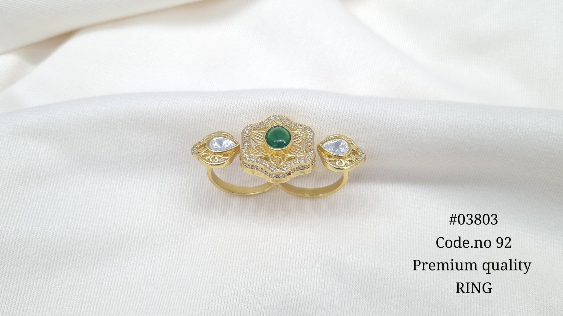 Kundan Fingerring 03803 - KRISHNA'S SWETA JEWELLERY