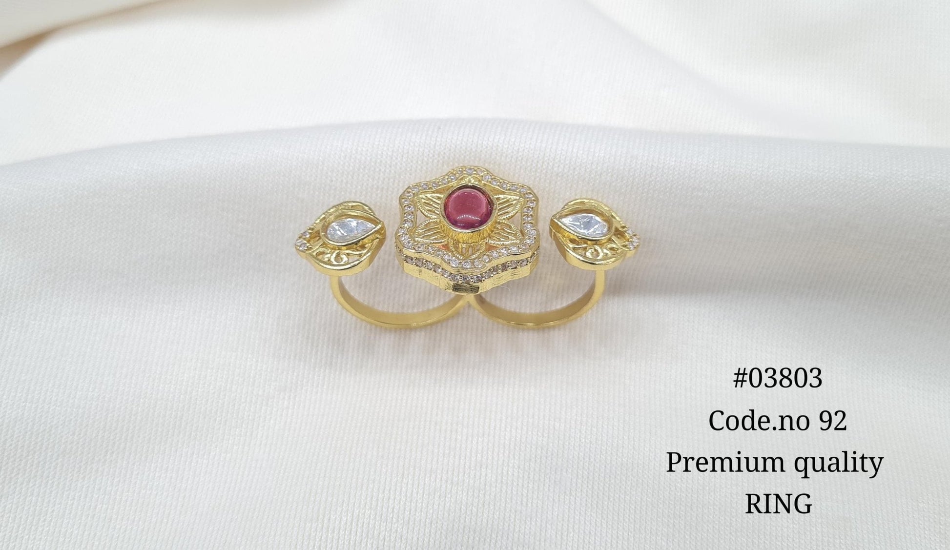 Kundan Fingerring 03803 - KRISHNA'S SWETA JEWELLERY