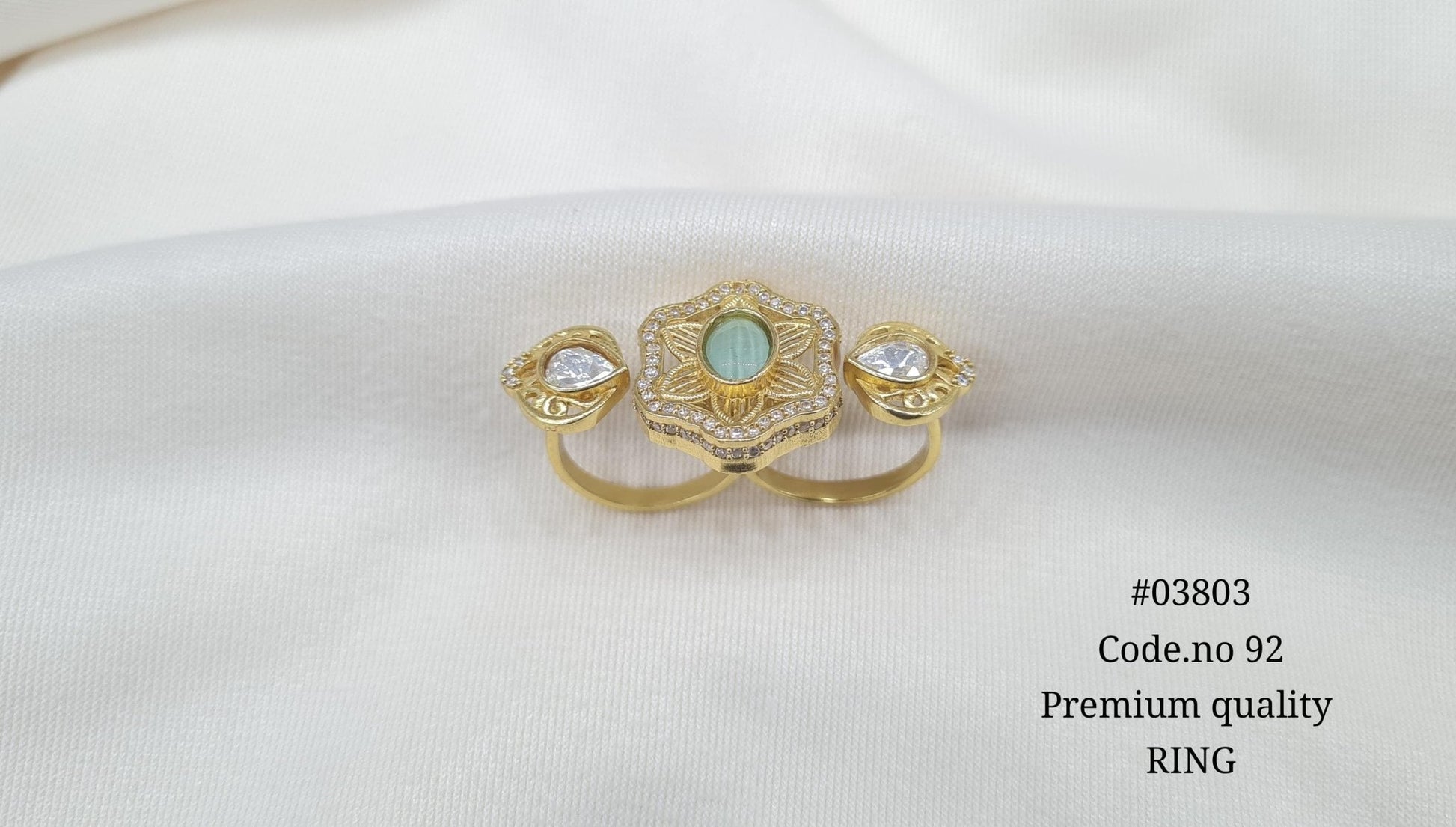 Kundan Fingerring 03803 - KRISHNA'S SWETA JEWELLERY