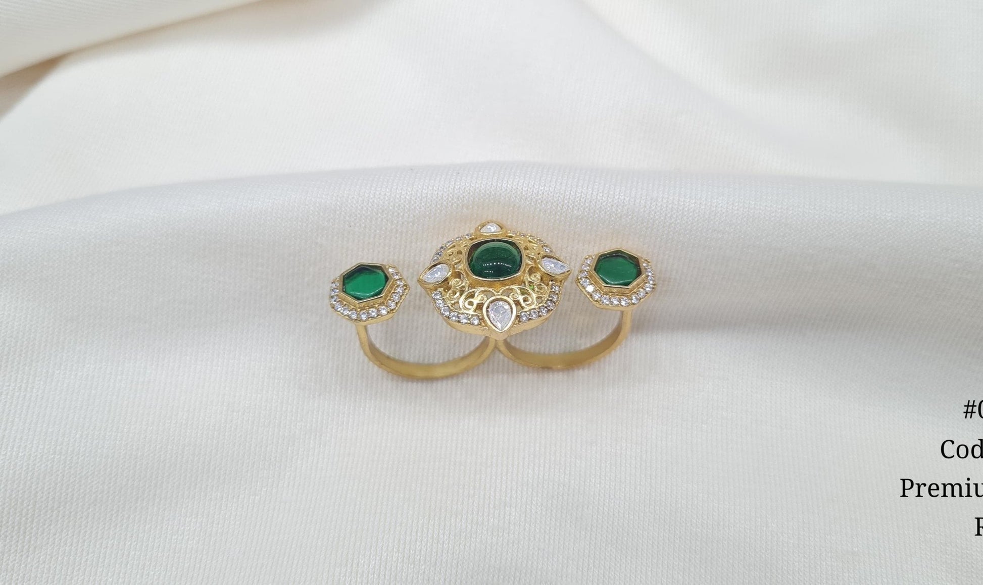 Kundan Fingerring 03803 - KRISHNA'S SWETA JEWELLERY