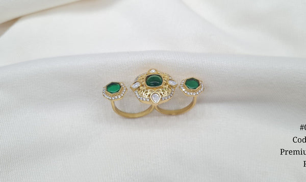 Kundan Fingerring 03803 - KRISHNA'S SWETA JEWELLERY