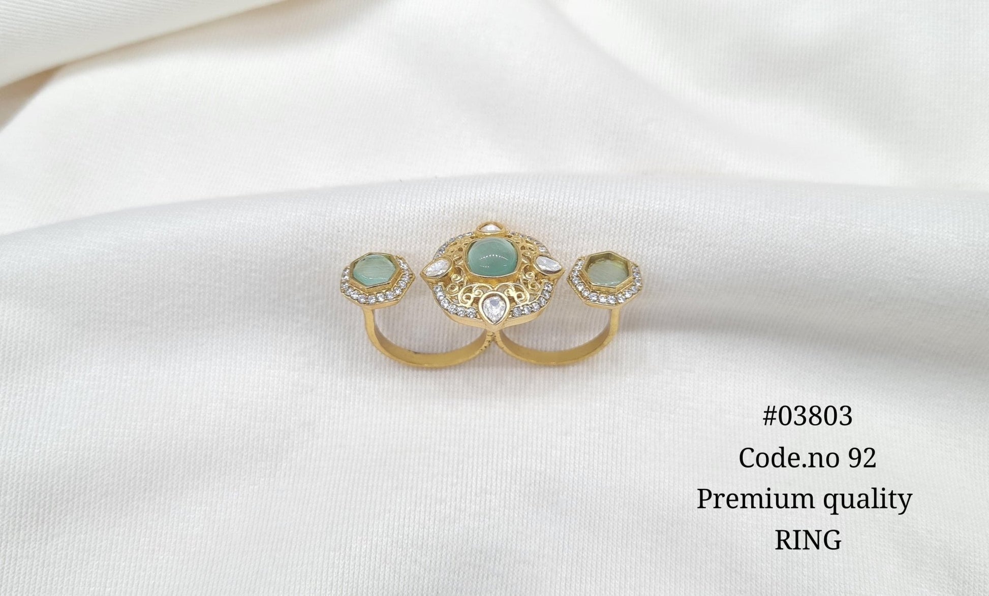Kundan Fingerring 03803 - KRISHNA'S SWETA JEWELLERY