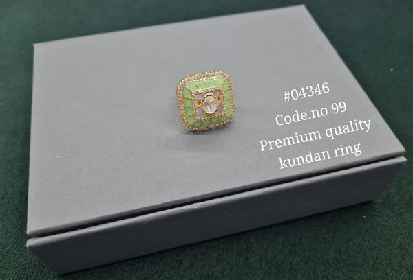 Kundan Fingerring 04346 - KRISHNA'S SWETA JEWELLERY