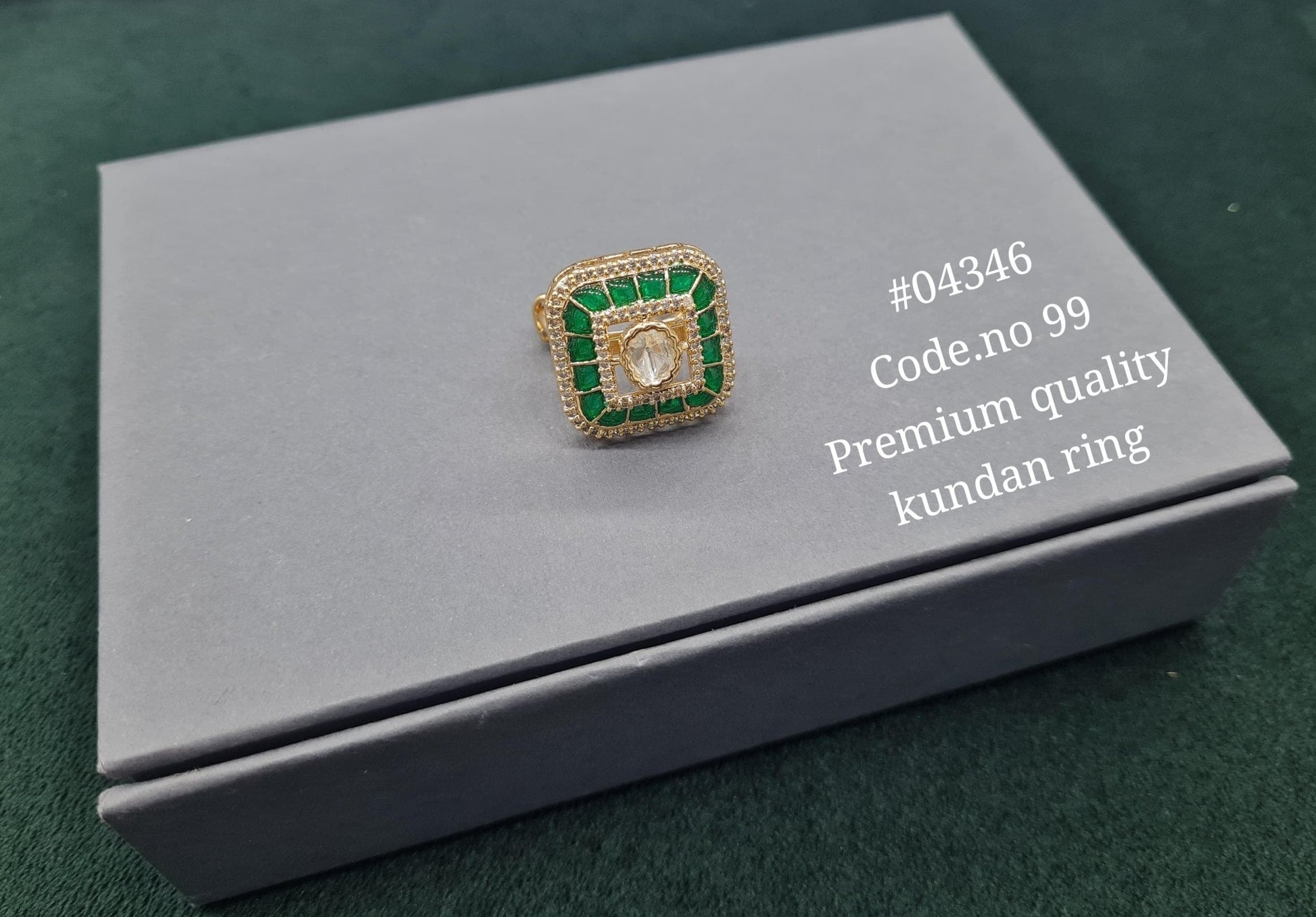 Kundan Fingerring 04346 - KRISHNA'S SWETA JEWELLERY