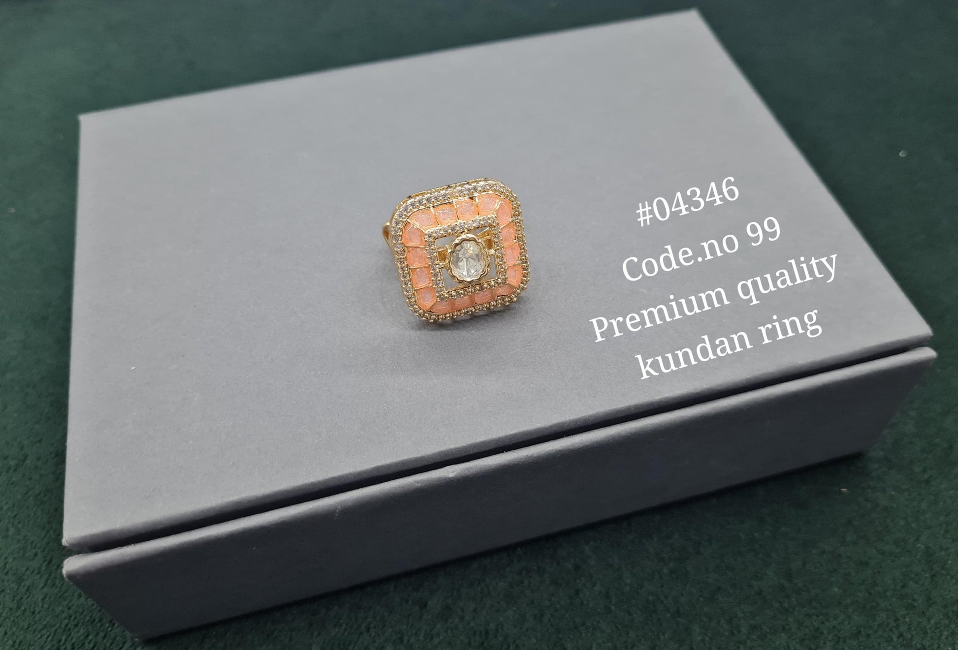 Kundan Fingerring 04346 - KRISHNA'S SWETA JEWELLERY