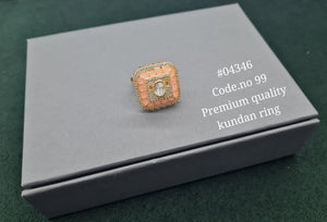 Kundan Fingerring 04346 - KRISHNA'S SWETA JEWELLERY