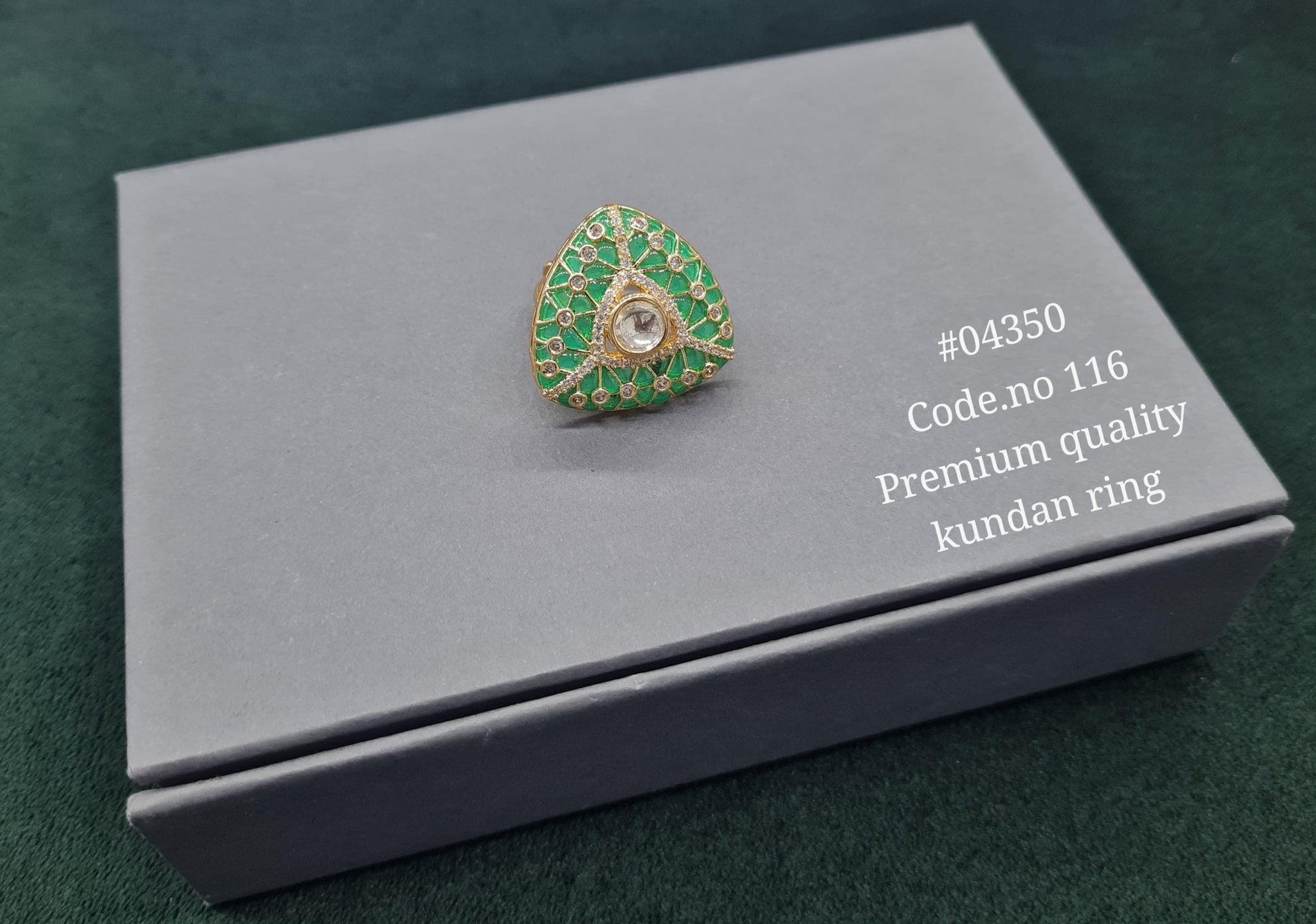 Kundan Fingerring 04350 - KRISHNA'S SWETA JEWELLERY