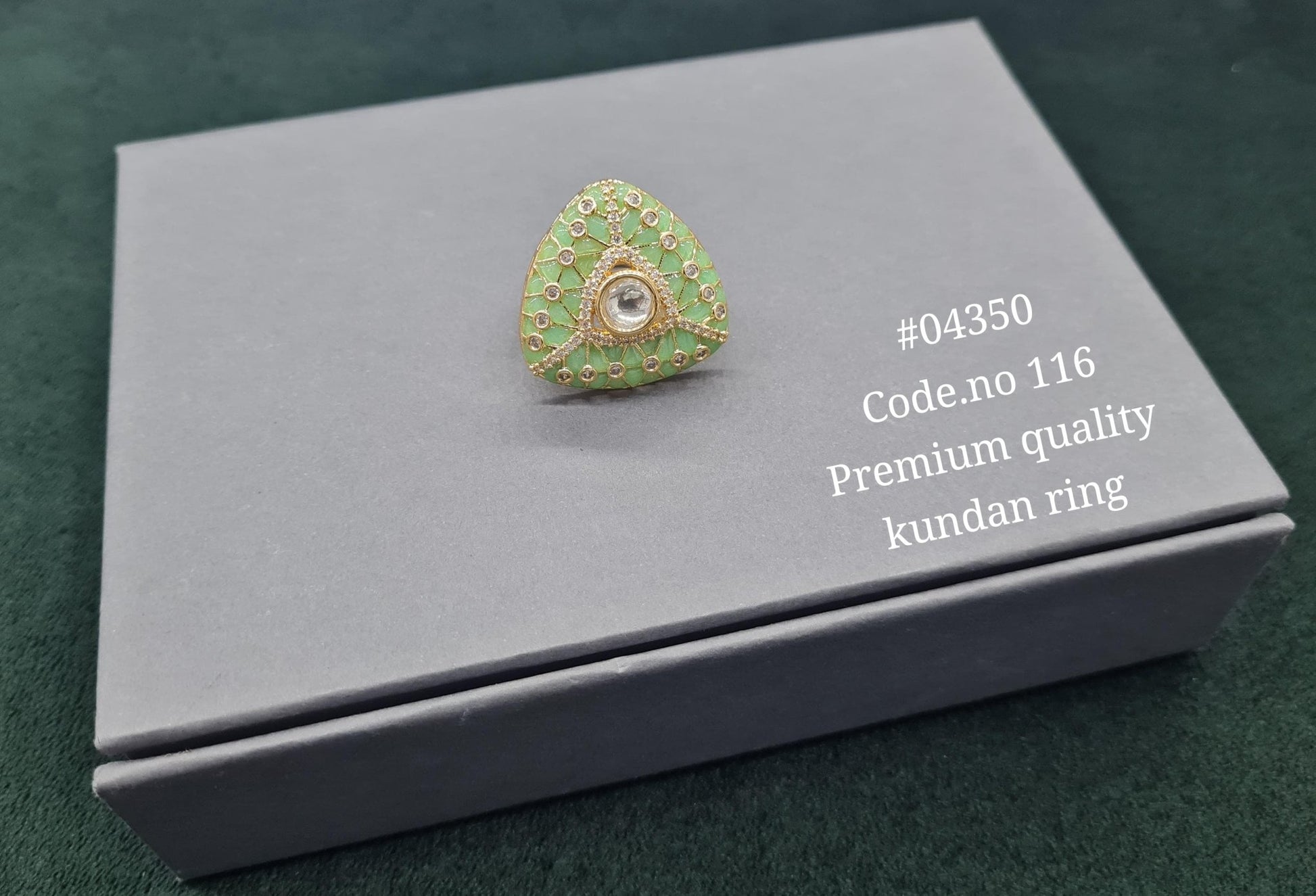 Kundan Fingerring 04350 - KRISHNA'S SWETA JEWELLERY