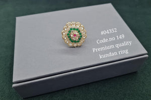 Kundan Fingerring 04352 - KRISHNA'S SWETA JEWELLERY