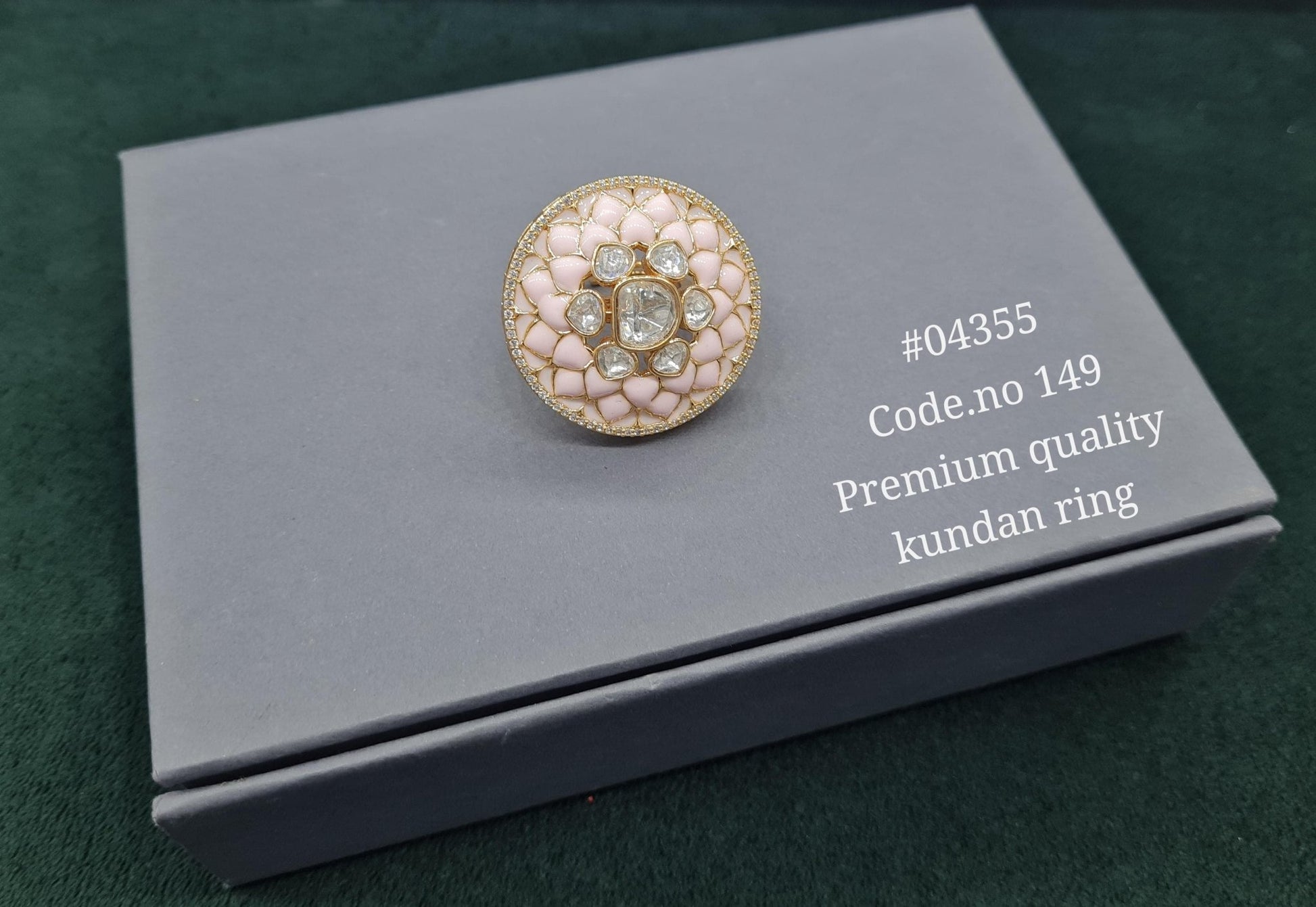 Kundan Fingerring 04355 - KRISHNA'S SWETA JEWELLERY