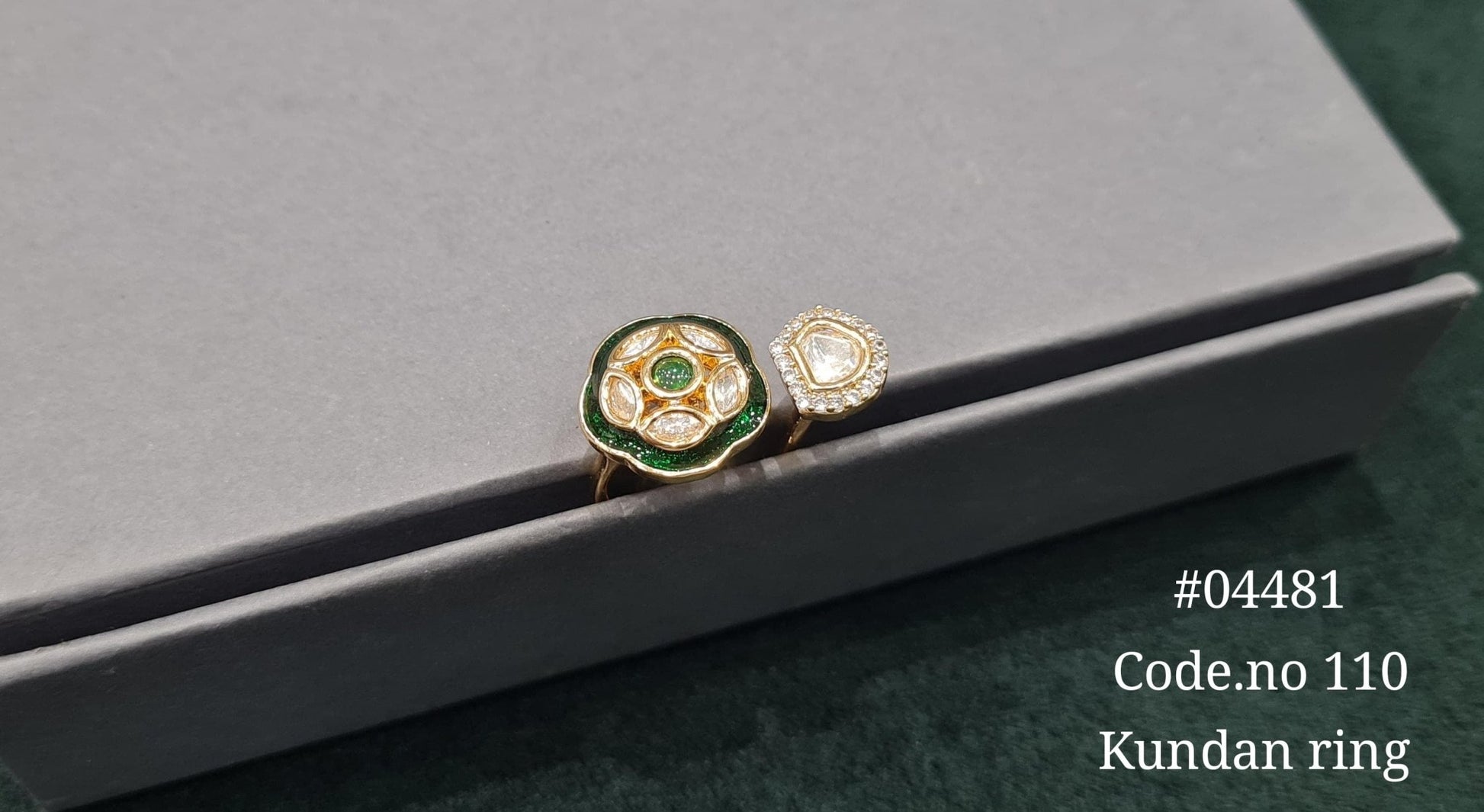 Kundan Fingerring 04481 - KRISHNA'S SWETA JEWELLERY