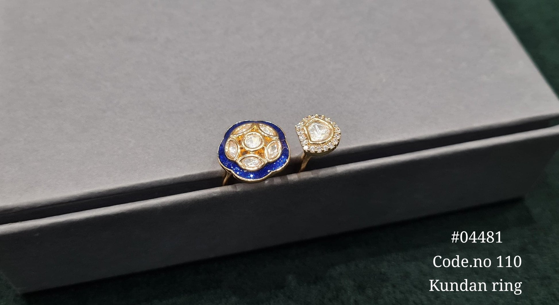 Kundan Fingerring 04481 - KRISHNA'S SWETA JEWELLERY