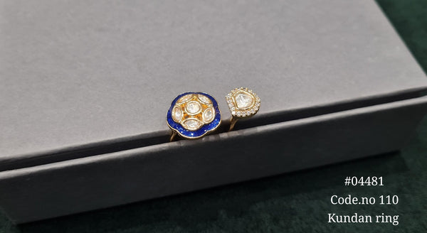 Kundan Fingerring 04481 - KRISHNA'S SWETA JEWELLERY