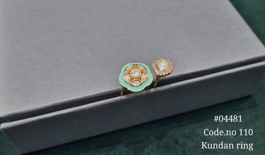 Kundan Fingerring 04481 - KRISHNA'S SWETA JEWELLERY