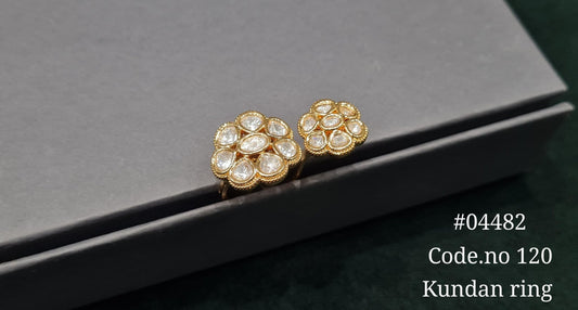 Kundan Fingerring 04482 - KRISHNA'S SWETA JEWELLERY