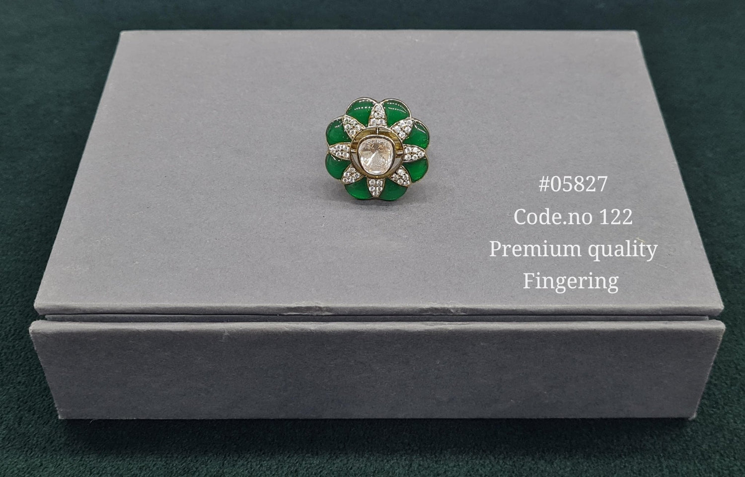 Kundan Fingerring 05827 - KRISHNA'S SWETA JEWELLERY