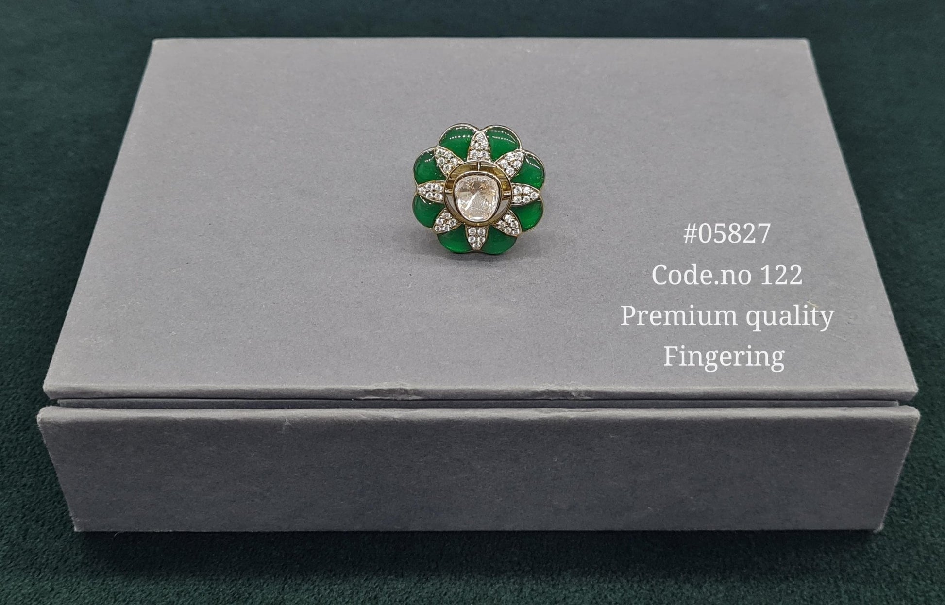 Kundan Fingerring 05827 - KRISHNA'S SWETA JEWELLERY