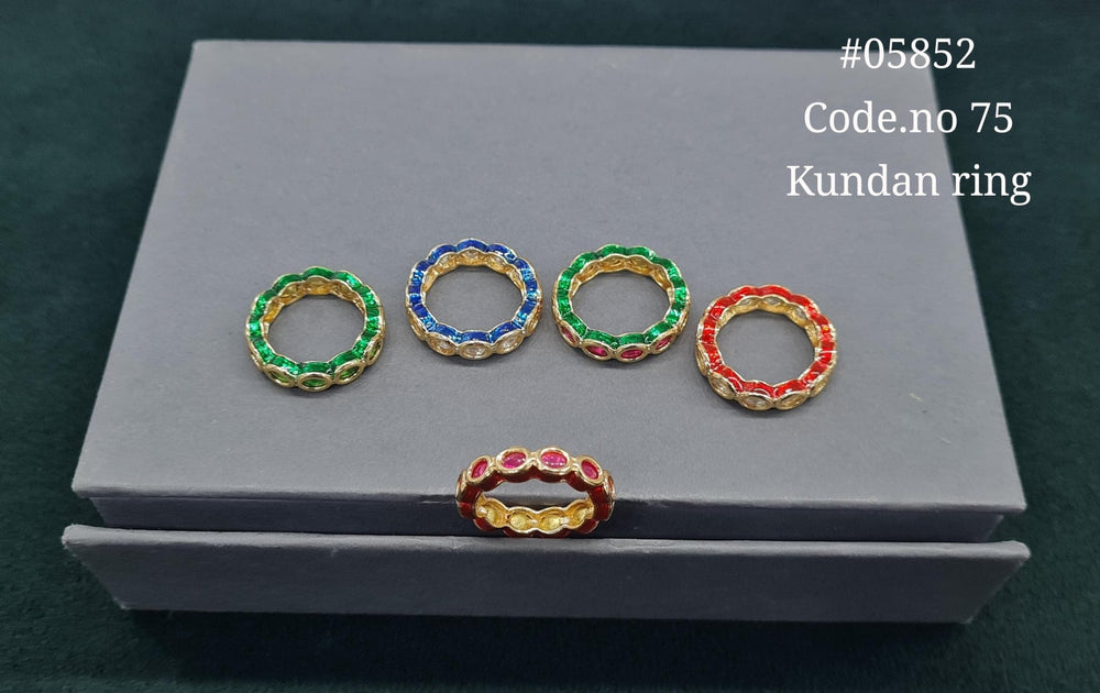 Kundan Fingerring 05852 - KRISHNA'S SWETA JEWELLERY