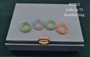 Kundan Fingerring 05852 - KRISHNA'S SWETA JEWELLERY