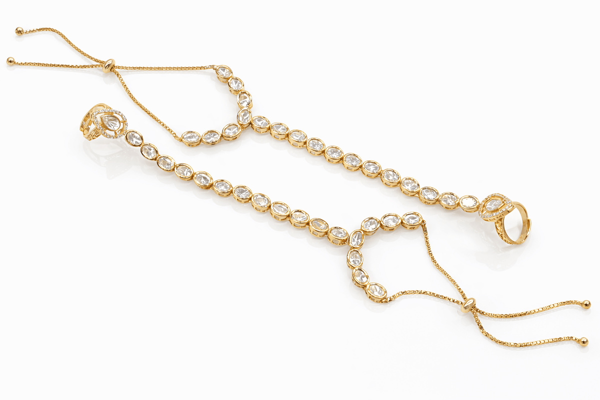 Kundan Hathpan 00042 - KRISHNA'S SWETA JEWELLERY