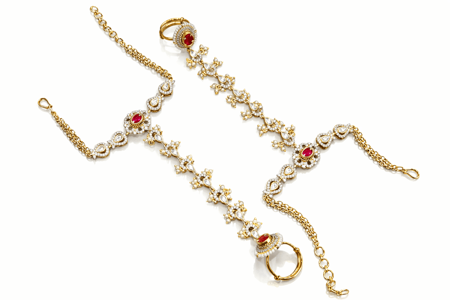 Kundan Hathpan 01372 - KRISHNA'S SWETA JEWELLERY