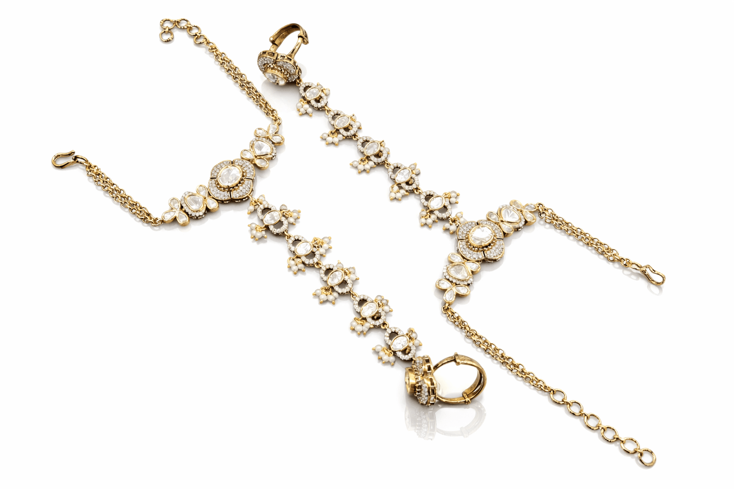 Kundan hathpan 01373 - KRISHNA'S SWETA JEWELLERY