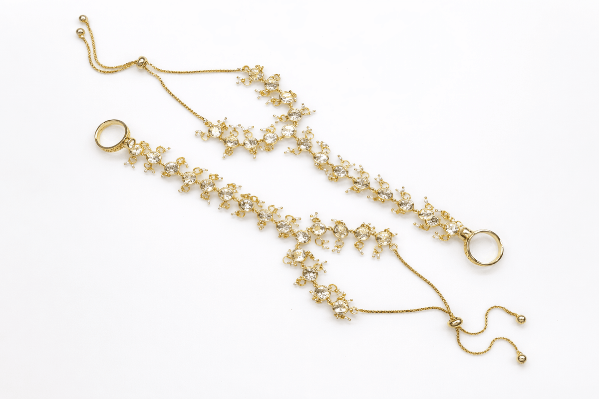 Kundan hathpan 01502 - KRISHNA'S SWETA JEWELLERY