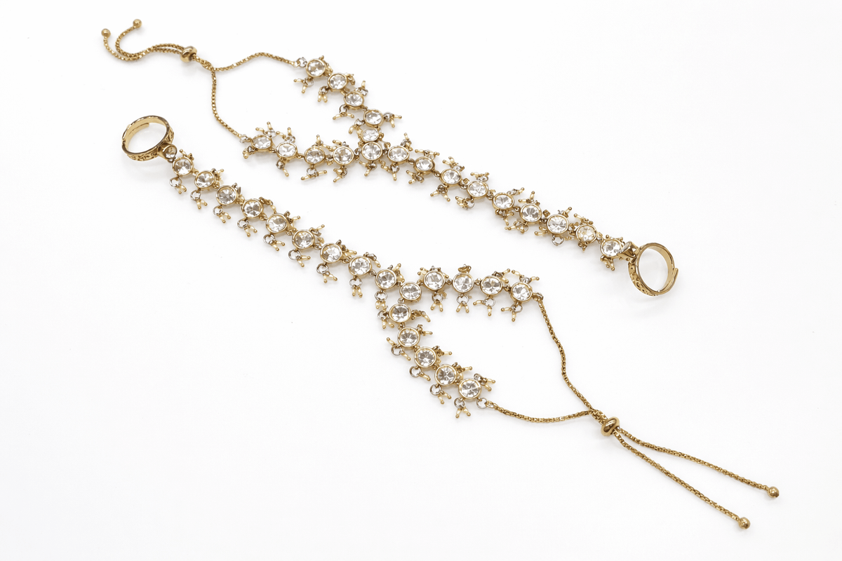 Kundan hathpan 01502 - KRISHNA'S SWETA JEWELLERY