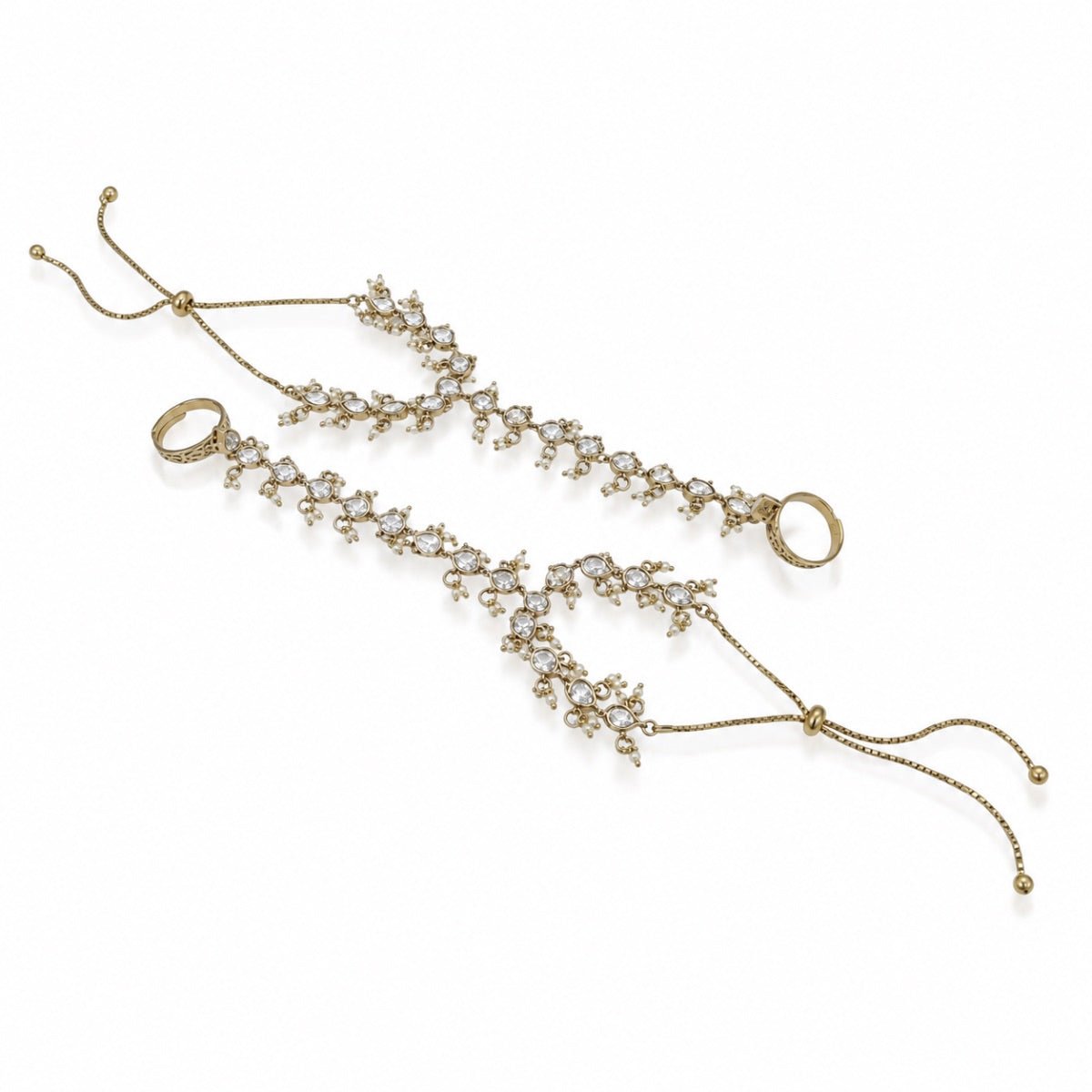 Kundan Hathpan 01893 - Krishna's Sweta Jewellery