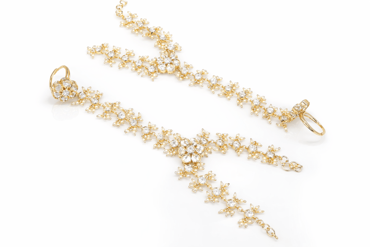 Kundan Hathpan 04712 - KRISHNA'S SWETA JEWELLERY