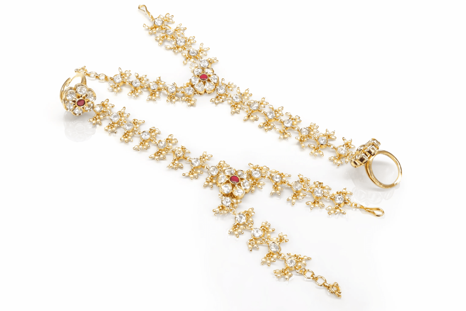 Kundan Hathpan 04712 - KRISHNA'S SWETA JEWELLERY