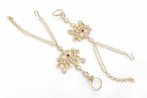 Kundan Hathpan 08802 - KRISHNA'S SWETA JEWELLERY