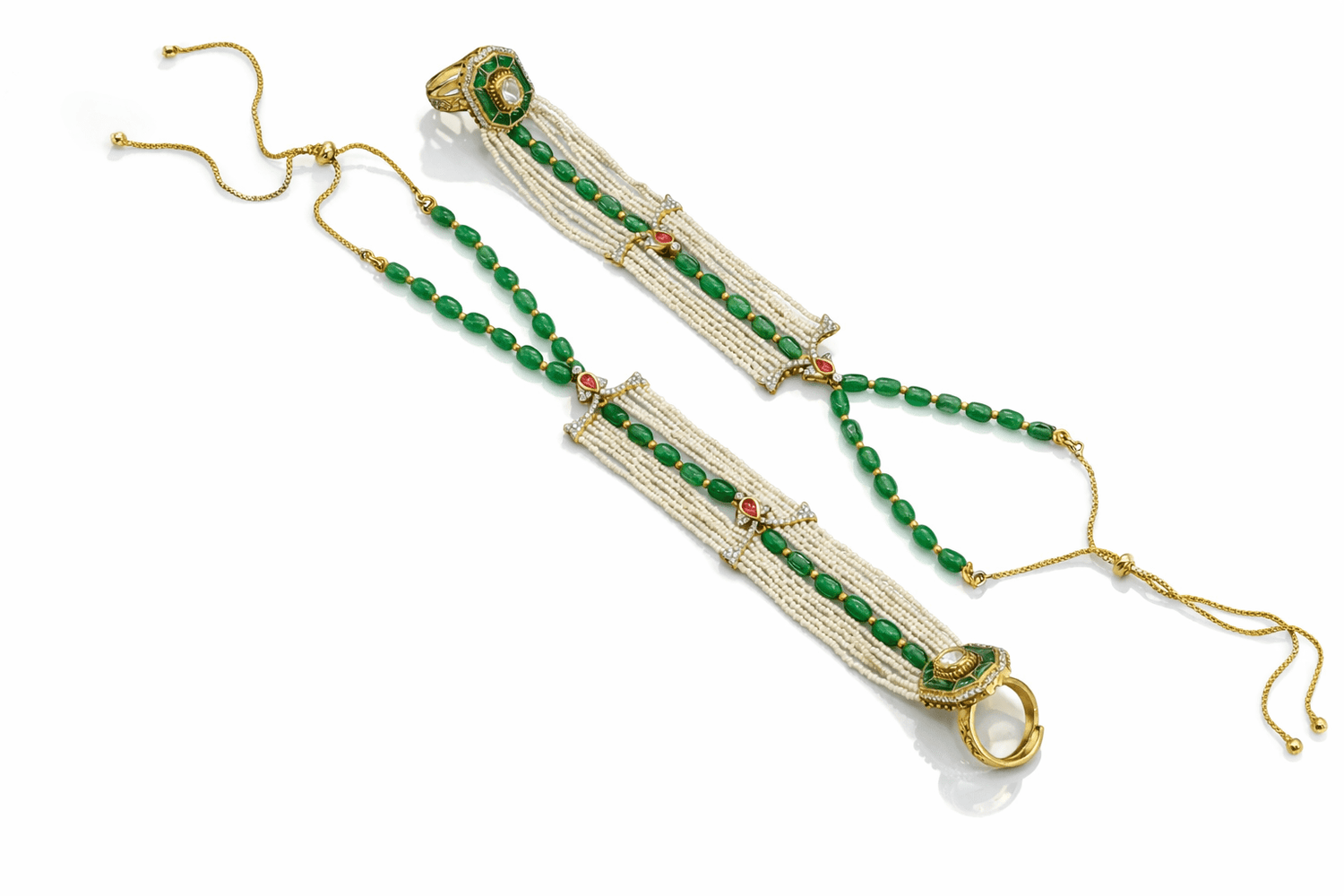 Kundan Hathpan 09077 - KRISHNA'S SWETA JEWELLERY