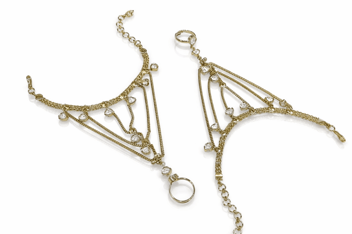 Kundan Hathpan 09486 - KRISHNA'S SWETA JEWELLERY