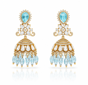 Kundan jhumka 00128 - KRISHNA'S SWETA JEWELLERY