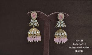 Kundan jhumka 00128 - KRISHNA'S SWETA JEWELLERY