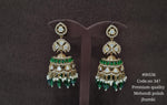 Kundan Jhumka 00536 - KRISHNA'S SWETA JEWELLERY