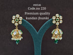 Kundan Jhumka 00546 - KRISHNA'S SWETA JEWELLERY