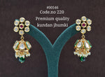 Kundan Jhumka 00546 - KRISHNA'S SWETA JEWELLERY