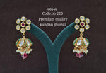 Kundan Jhumka 00546 - KRISHNA'S SWETA JEWELLERY
