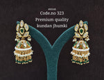 Kundan Jhumka 00548 - KRISHNA'S SWETA JEWELLERY