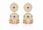 Kundan Jhumka 02447 - KRISHNA'S SWETA JEWELLERY