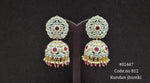 Kundan Jhumka 02447 - KRISHNA'S SWETA JEWELLERY
