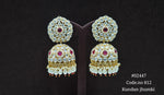 Kundan Jhumka 02447 - KRISHNA'S SWETA JEWELLERY