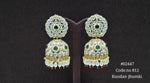 Kundan Jhumka 02447 - KRISHNA'S SWETA JEWELLERY