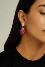 Kundan Jhumka 04636 - KRISHNA'S SWETA JEWELLERY