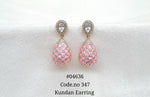 Kundan Jhumka 04636 - KRISHNA'S SWETA JEWELLERY