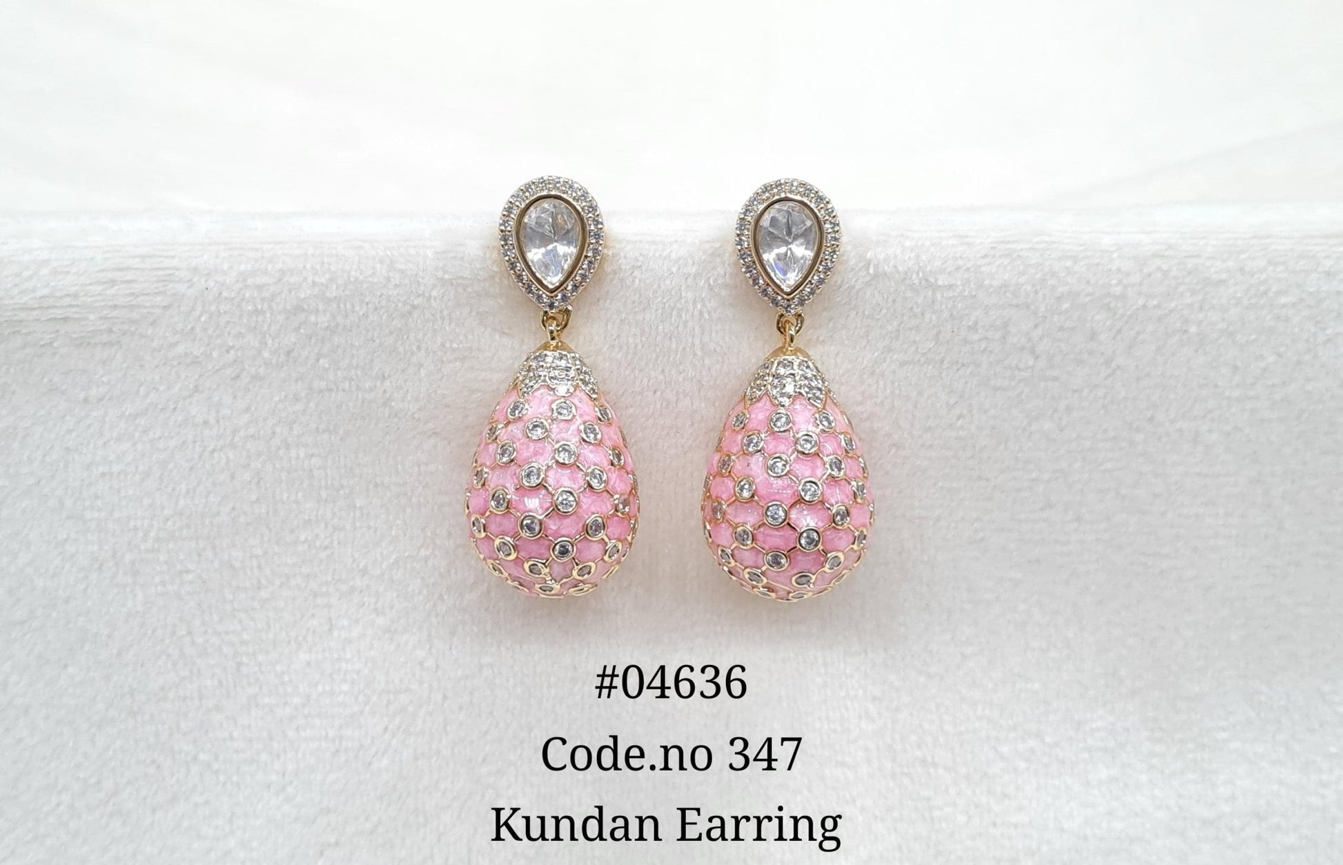 Kundan Jhumka 04636 - KRISHNA'S SWETA JEWELLERY
